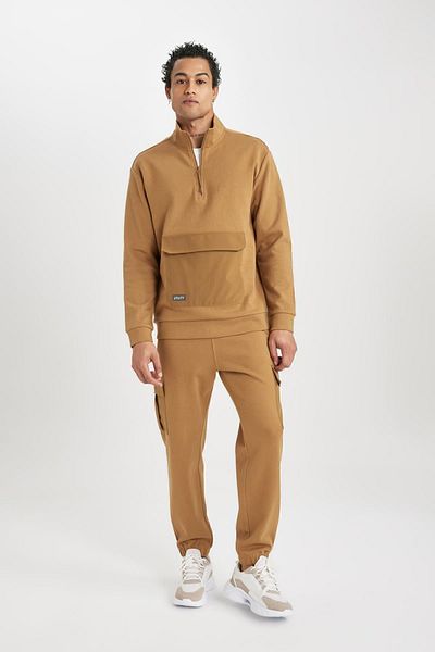 DeFacto Standard-Fit-Jogginghose – elastisches Bein mit Cargotasche und Taillenschnürung B4516ax24sp