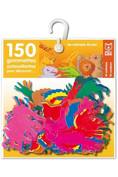 Lito 150 Gommettes Autocollantes Pour Jouer Au Zoo