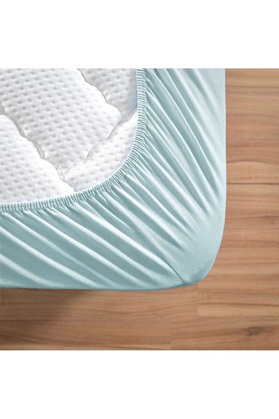 Altın Yaprak Single Elastic 100% Cotton Combed Sheet + 1 Pillow Case (50x70 cm)