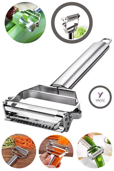 Yayke Stainless Steel Julienne Peeler Practical Vegetable Peeler