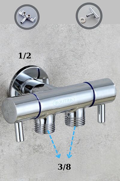 BULİTRA Su Armatürleri Luxury Bidet Tap with Double Arm Outlet