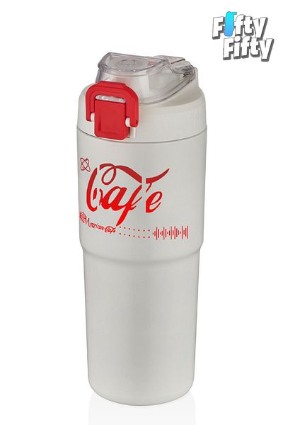 Vagonlife 750ml Dual Use Thermos and 450ml Mug Coffee Glass Set