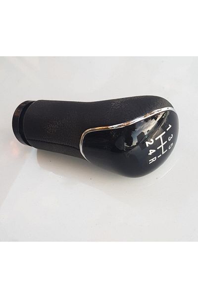KARFRD Connect 2002-2013 Compatible Leather Gear Shift Knob with New Type Nickel Plated Lines