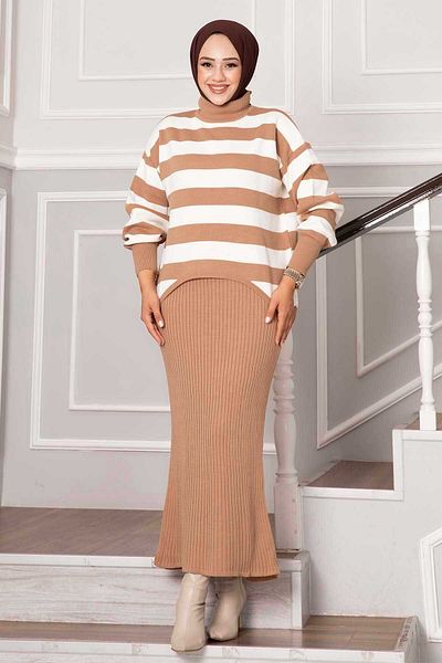 EBRUTESETTÜR Wide Striped Cropled Dress