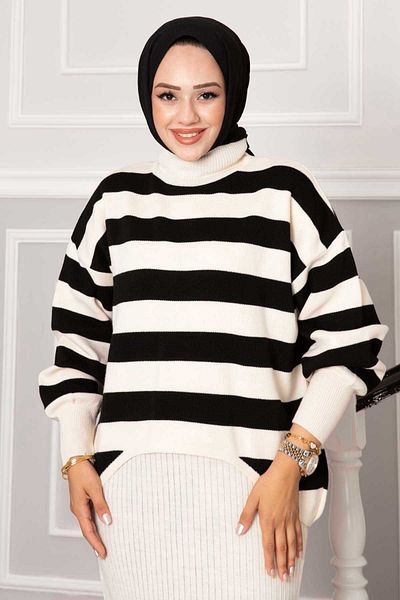 EBRUTESETTÜR Wide Striped Cropled Dress