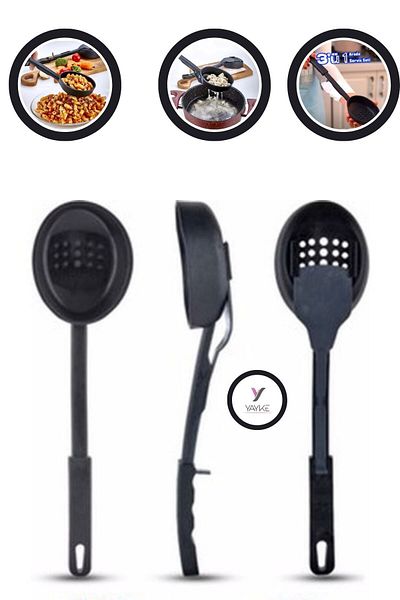 Yayke Ladle Colander Spoon 3-in-1 Serving Set