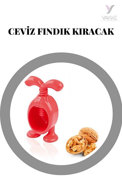 Yayke Rabbit Design Screw Non-Splash Hazelnut, Walnut Cracker
