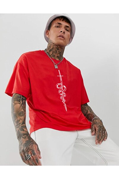 Ghedto Venom Blade Oversize Unisex T-shirt Red
