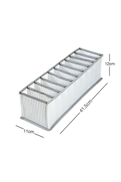 10 Bölmeli Dolap Çekmece İçi Düzenleyici Organizer