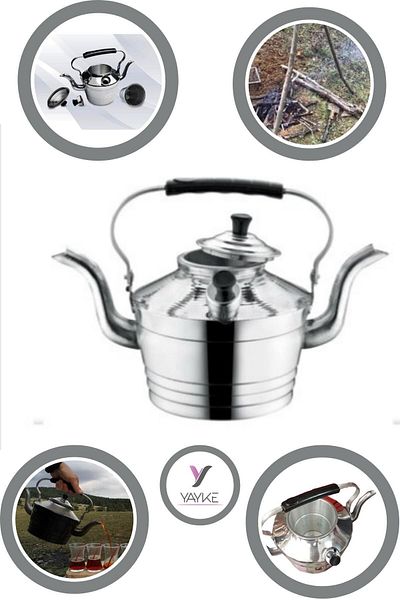 Yayke Double Sided Aluminum Teapot No 22 Teapot with Strainer
