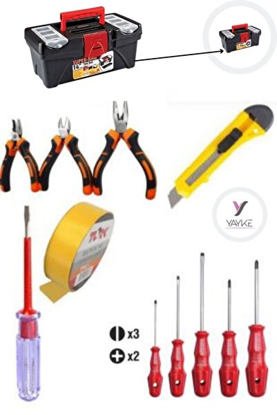Yayke 12 Parça El Aleti Seti , Dolu Takım Çantası,ev,iş Yeri,araç Için Ideal ...