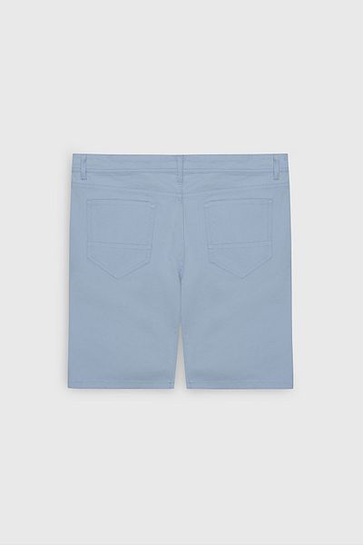 AC&Co / Altınyıldız Classics Light Blue Slim Fit Seersucker Patterned Men's Shorts with Side Pockets