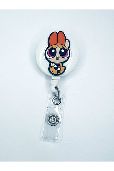 odaburada Power Puff Girls Figured Yoyo Collar Card Holder
