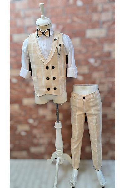 HAYTA 1-14 Years Old Children's Vest and Shirt Set - Trend Set