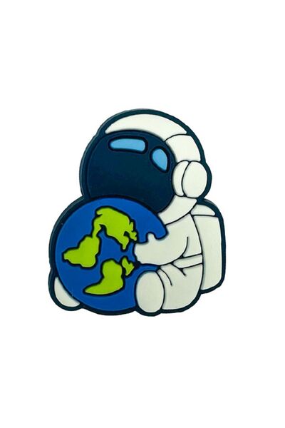 PABALAS Terlik Süsü-Terlik Tokası Dünyayı Tutan Astronot Figürlü