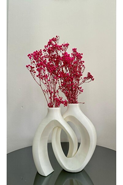 Limon 3D Desing Vasă din plastic cu aspect ceramic care poate fi pictată - aspect dublu