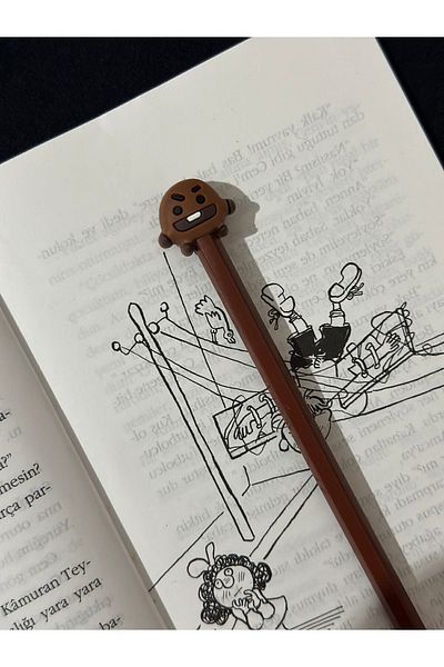 odaburada Chocolate Man Figure Cute Pencil Ornament-Pencil Head