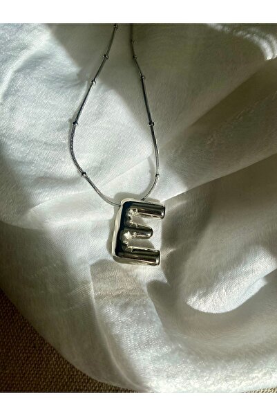 faseb E Balon Çelik Harf Kolye