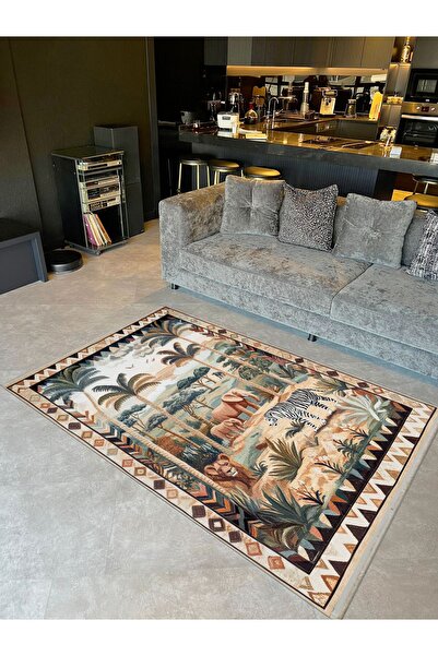Rugs Modern Halı Paris Koleksiyonu Doğa ve Hayvan Temalı Modern Dekoratif Hal...
