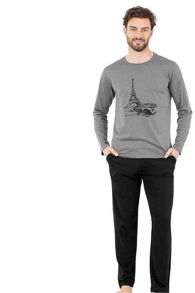 Pierre Cardin 6064 Ανδρικό Σετ Πιτζάμες με μακρυμάνικο