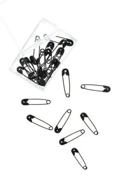 Leydem 50 قطعة وشاح أمان أسود ودبوس شال