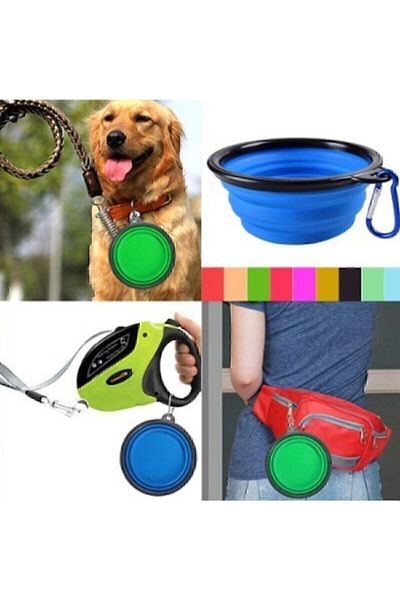 Çeşitli Foldable Cat Dog Food And Water Bowl