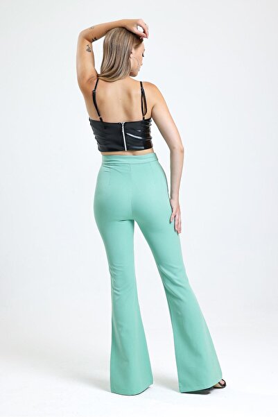 Sense Water Green Hürrem Trousers - Spanish Leg, Pnt35010