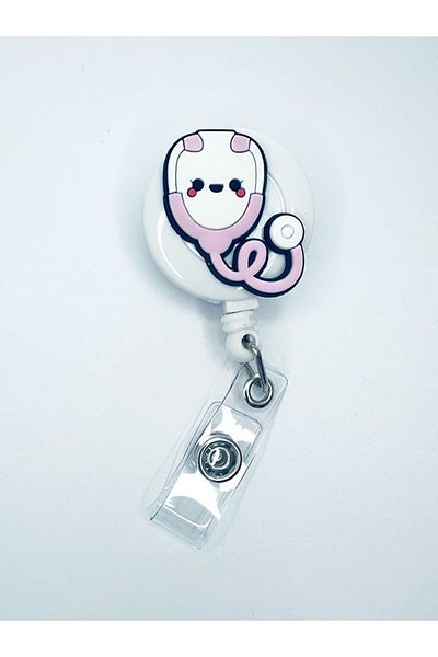 odaburada Yoyo Name Badge Holder with Stethoscope Figure