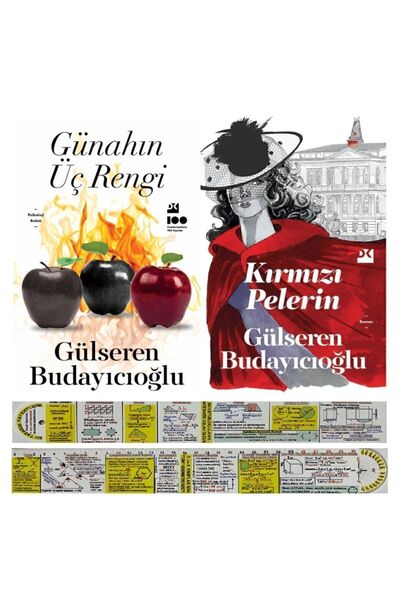 Doğan Kitap Günahın Üç Rengi + Kırmızı Pelerin 2 Kitap Set - Gülseren Budayıc...