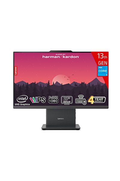 LENOVO i7-13620H 64GB DDR5 1TB SSD 27 FHD IPS FreeDos F0HM00EXTR-641 Siyah AIO Bilgisayar