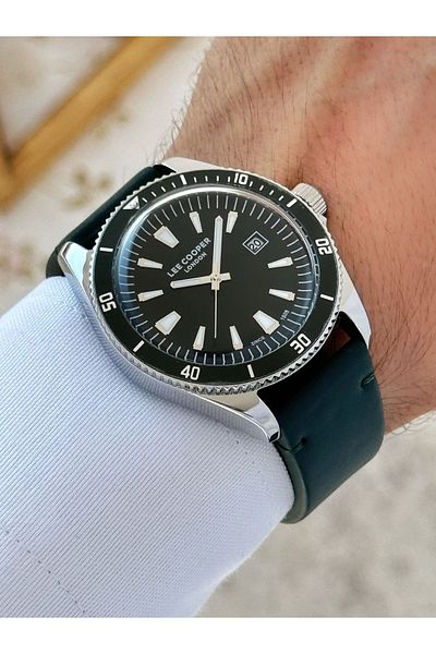 Lee Cooper 5 Atm Waterproof Special Design Men's Leather Cord Wrist Watch