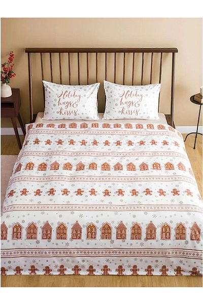 LC Waikiki Lcw Home Christmas Themed Double Duvet Cover Set