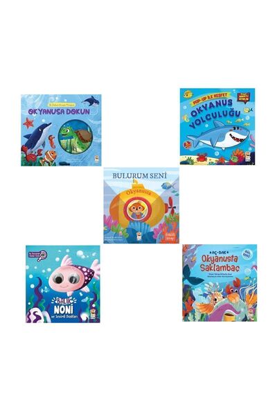 Sincap Kitap Okul Öncesi Okyanus Seti / Hareketli - Üç Boyutlu - Fenerli - Oy...
