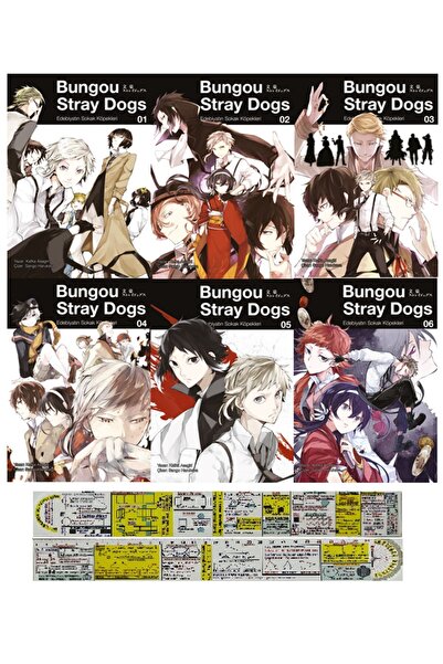 Gerekli Şeyler Yayıncılık Bungou Stray Dogs 1-2-3-4-5-6. Ciltler Manga Seti +...