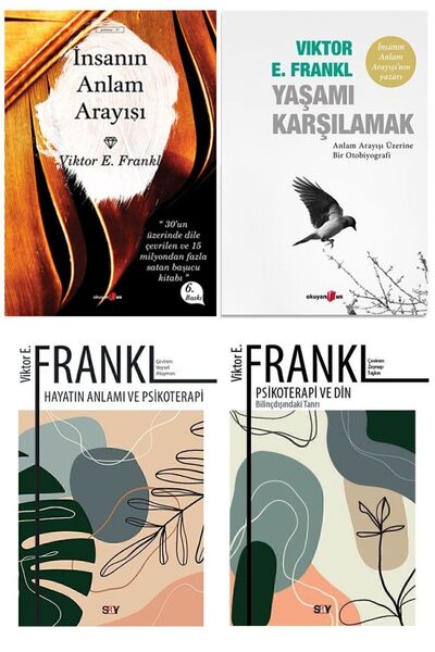 Say Yayınları Viktor E. Frankl 4 Kitap Set / Insanın Anlam Arayışı - Yaşamı K...