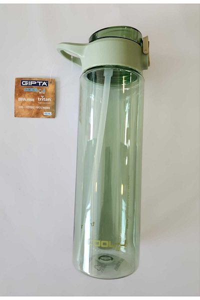 Gıpta Cool-J Restaurant Green 900ml Tritan Flask with Straw
