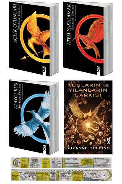 Dex Açlık Oyunları 4 Kitap Set - Suzanne Collins + Matematik Öğreten Ayraç