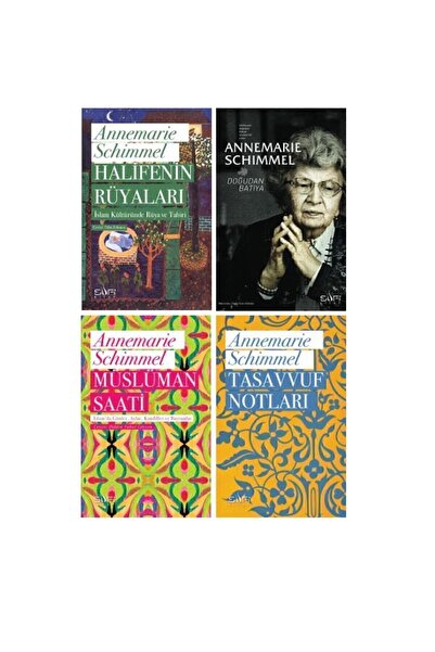 Sufi Kitap Annemarie Schimmel 4 Kitap Set - Müslüman Saati - Tasavvuf Notları...