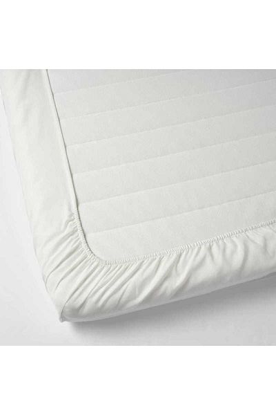 IKEA TAGGVALLMO fitted sheet, white, 90x200 cm Single