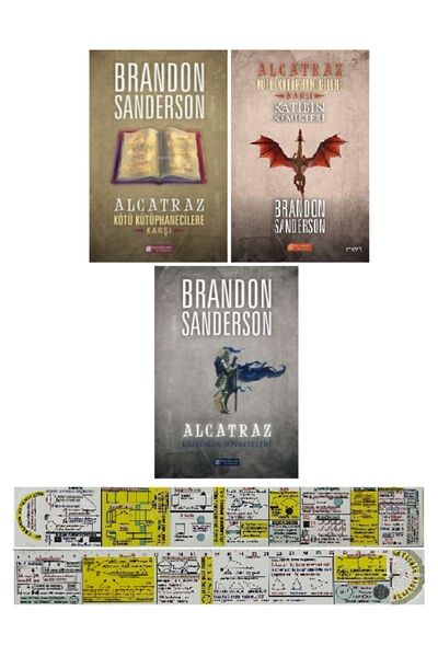Alfa Yayınları Alcatraz Serisi 1-2-3. Kitaplar Set Brandon Sanderson + Matema...