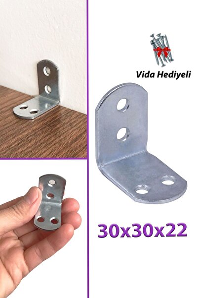 GLASWEN Mobilya Eşya Dolap Duvar Sabitleyici Köşe Bağlantı L Demir Gönye Depr...