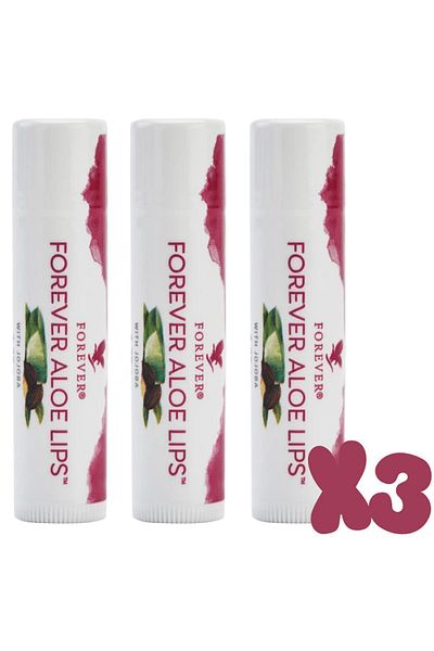 Forever Living Aloe Lips Lip Protective Care and Moisturizing Cream - 3 Pieces
