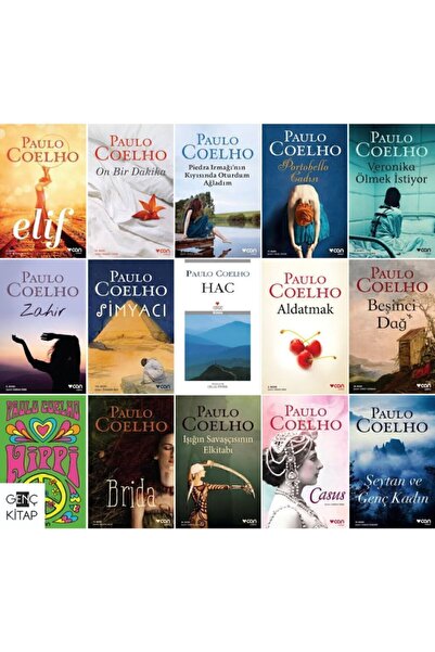 Can Yayınları Paulo Coelho 15 Kitap Dev Set Simyacı-veronika Ölmek Istiyor-elif-hippi-brida-aldatmak