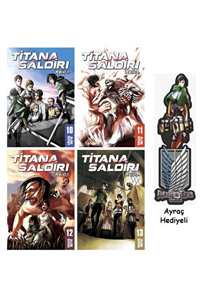 Gerekli Şeyler Yayıncılık Titana Saldırı 10-11-12-13. Ciltler Manga Seti