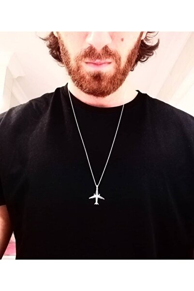 Oriental Kuyumculuk Jewellery Gümüş Uçak Kolye