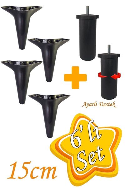 GLASWEN Zelve 6'Lı Set Mobilya Tv Ünitesi Çekyat Koltuk Kanepe Ayarlı M8 Dest...