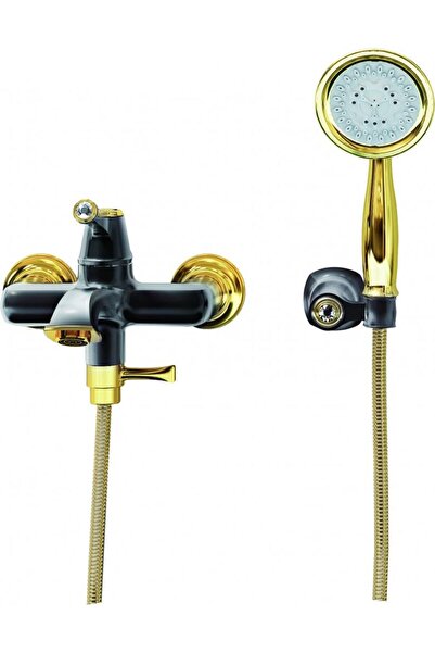 Creavit Elegant Banyo Armatürü Siyah Altın