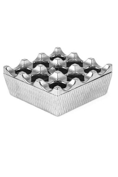 GRANDSTORE Metal Heavy Duty Zamak Casting Very Useful (Cafe - Restaurant - Venue) Square Ashtray