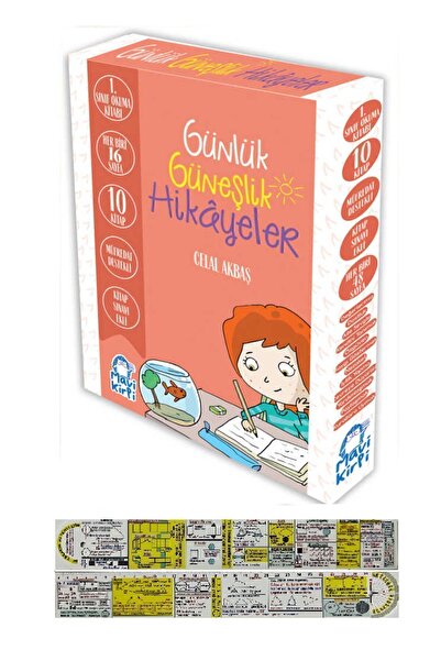 Mavi Kirpi Günlük Güneşlik Hikayeler 1. Sınıf Okuma Seti 10 Kitap + Matematik Öğreten Ayraç