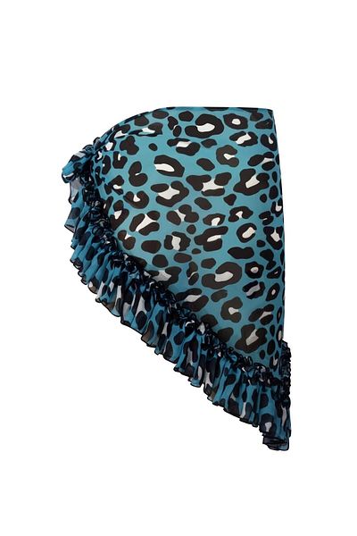 Nur Karaata Lily Blue Leo Pareo Skirt